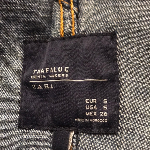 Zara Denim distressed overall Size Small - Picture 10 of 10